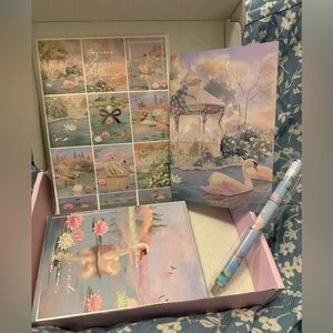 Simply Gilded Lily’s Pond March 2024 Subscription Stationery Stickers Set